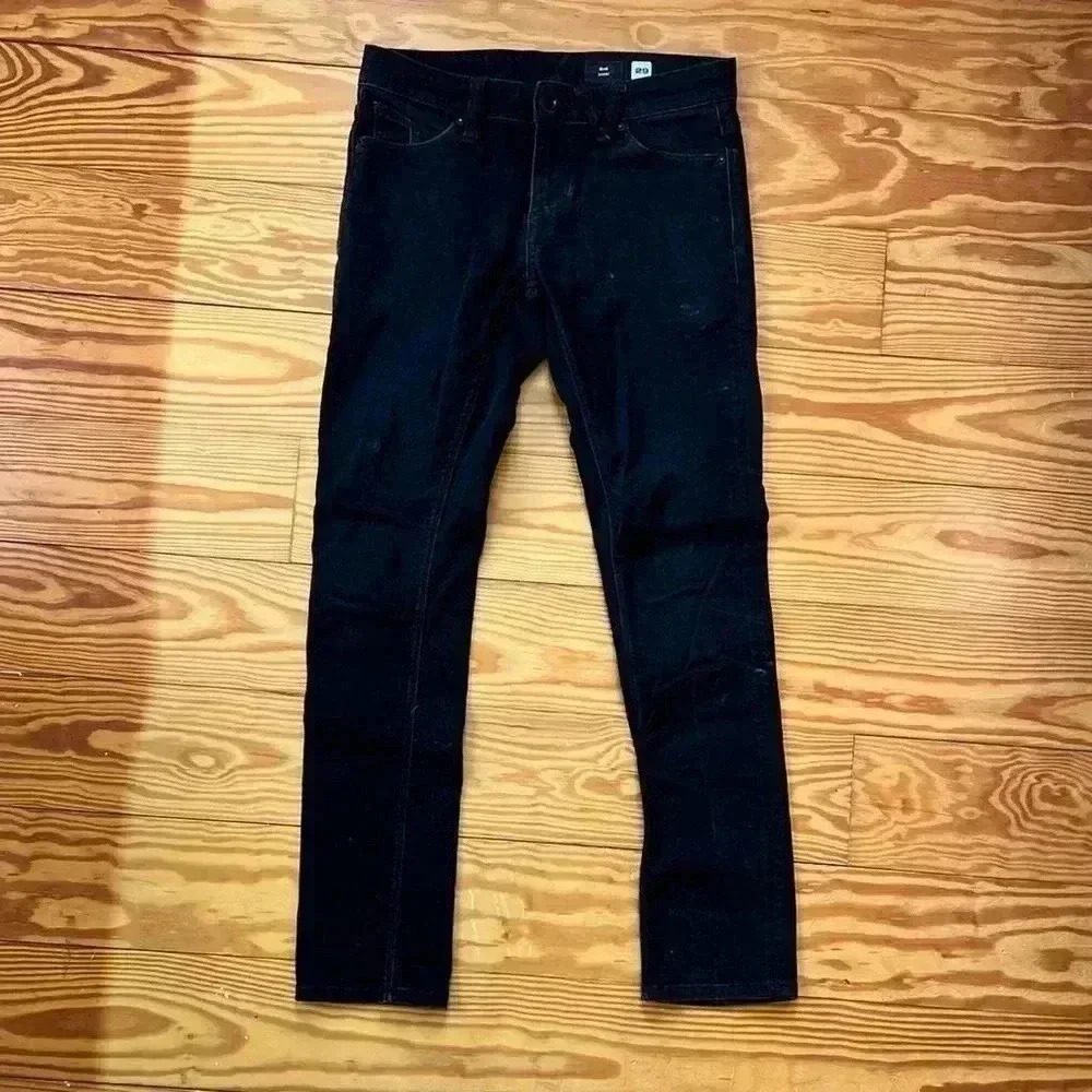 Volcom 2x4 skinny fit black denim stretch jeans size 29 - Picture 3 of 8